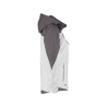 Veste softshell triple couche coupe cintrée femme Blanc/gris ciment – Dassy Jakarta Women