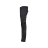 Pantalon de travail stretch multipoches slim fit genouillères Noir coupe longue – Dassy Impax
