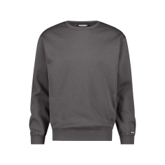 Sweat-shirt de travail col rond manches longues 290 g/m² Gris ciment – Dassy Lionel