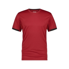 T-shirt de travail manches courtes anti-UV UPF 50+ respirant Rouge/noir – Dassy Nexus