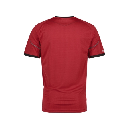 T-shirt de travail manches courtes anti-UV UPF 50+ respirant Rouge/noir – Dassy Nexus