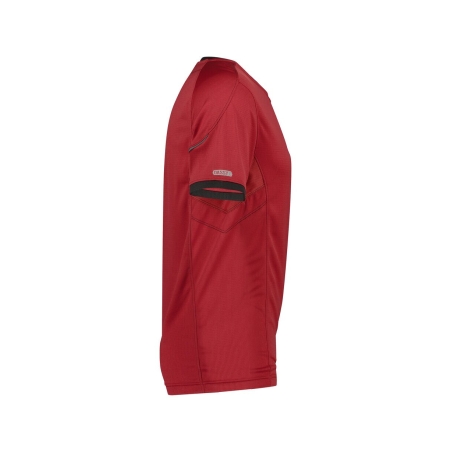 T-shirt de travail manches courtes anti-UV UPF 50+ respirant Rouge/noir – Dassy Nexus