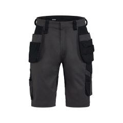 Bermuda de travail multipoches stretch 2-way Gris/noir – Dassy Kuma Flex