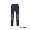 Pantalon de travail stretch multipoches slim fit genouillères Bleu nuit/gris anthracite – Dassy Impax