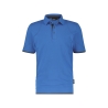 Polo de travail manches courtes coton piqué 220 g/m² Bleu azur/gris anthracite – Dassy Orbital