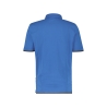 Polo de travail manches courtes coton piqué 220 g/m² Bleu azur/gris anthracite – Dassy Orbital