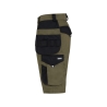 Bermuda de travail multipoches stretch 2-way Kaki/noir – Dassy Kuma Flex