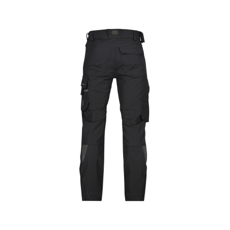 Pantalon de travail stretch multipoches slim fit genouillères Noir – Dassy Impax
