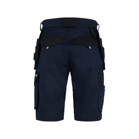 Bermuda de travail multipoches stretch 2-way Marine/noir – Dassy Kuma Flex