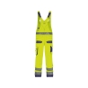 Cotte à bretelles haute visibilité multipoches Cordura Jaune fluo/marine coupe longue – Dassy Malmedy