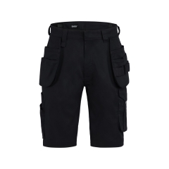 Bermuda de travail multipoches stretch 2-way Noir – Dassy Kuma Flex