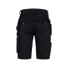 Bermuda de travail multipoches stretch 2-way Noir – Dassy Kuma Flex
