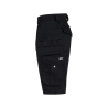 Bermuda de travail multipoches stretch 2-way Noir – Dassy Kuma Flex