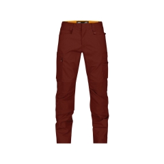Pantalon de travail stretch multipoches entrejambe long Rouge brique coupe courte – Dassy Jasper