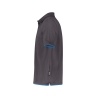 Polo de travail manches courtes coton piqué 220 g/m² Gris anthracite/bleu azur – Dassy Orbital