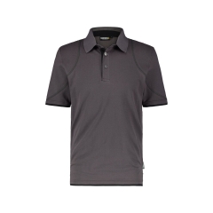 Polo de travail manches courtes coton piqué 220 g/m² Gris anthracite/noir – Dassy Orbital