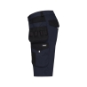 Bermuda de travail multipoches straight leg 245 g/m² Marine/noir – Dassy Kuma