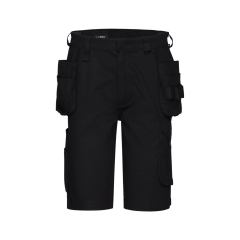 Bermuda de travail multipoches straight leg 245 g/m² Noir – Dassy Kuma