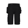 Bermuda de travail multipoches straight leg 245 g/m² Noir – Dassy Kuma