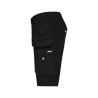 Bermuda de travail multipoches straight leg 245 g/m² Noir – Dassy Kuma