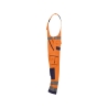 Cotte à bretelles haute visibilité multipoches Cordura Orange fluo/marine coupe courte – Dassy Malmedy
