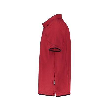 Polo de travail manches courtes coton piqué 220 g/m² Rouge/noir – Dassy Orbital