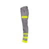 Pantalon haute visibilité multinormes multipoches avec poches genoux Gris graphite/jaune fluo coupe longue – Dassy Lenox