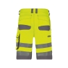 Bermuda de travail haute visibilité multipoches Cordura Jaune fluo/gris ciment – Dassy Lucca