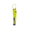 Cotte à bretelles haute visibilité multipoches Cordura Jaune fluo/marine – Dassy Malmedy