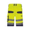 Bermuda de travail haute visibilité multipoches Cordura Jaune fluo/marine – Dassy Lucca