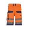 Bermuda de travail haute visibilité multipoches Cordura Orange fluo/marine – Dassy Lucca