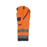 Bermuda de travail haute visibilité multipoches Cordura Orange fluo/marine – Dassy Lucca