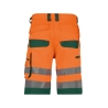 Bermuda de travail haute visibilité multipoches Cordura Vert/orange fluo – Dassy Lucca