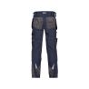 Pantalon de travail stretch multipoches avec genoux Cordura Bleu nuit/gris anthracite coupe longue – Dassy Magnetic