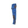 Pantalon de travail stretch multipoches avec genoux Cordura Bleu azur/gris anthracite coupe courte – Dassy Magnetic