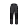 Pantalon de travail stretch poches genoux Cordura® Gris/noir coupe courte – Dassy Ponti Flex
