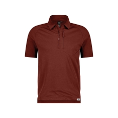 Polo de travail anti-UV manches raglan séchage rapide Rouge brique – Dassy Madidi