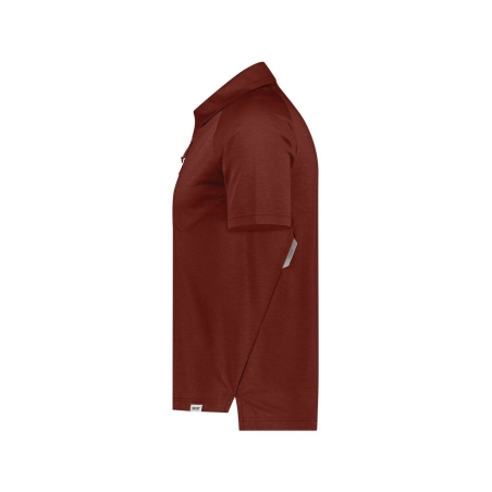 Polo de travail anti-UV manches raglan séchage rapide Rouge brique – Dassy Madidi