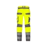 Pantalon haute visibilité stretch multipoches classe 2 Jaune fluo/gris ciment – Dassy Minnesota