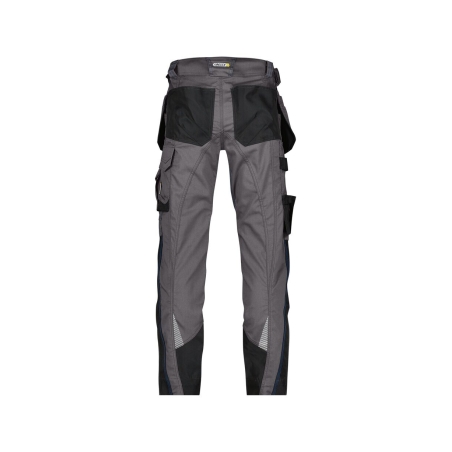 Pantalon de travail stretch multipoches avec genoux Cordura Gris anthracite/noir – Dassy Magnetic
