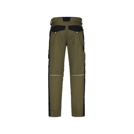 Pantalon de travail stretch poches genoux Cordura® Kaki/noir – Dassy Ponti Flex