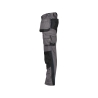 Pantalon de travail stretch multipoches avec genoux Cordura Gris anthracite/noir – Dassy Magnetic