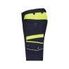 Bermuda de travail stretch multipoches femme coupe ajustée Noir/jaune fluo – Dassy Manilla Women