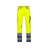 Pantalon haute visibilité stretch multipoches classe 2 Jaune fluo/marine coupe courte – Dassy Minnesota
