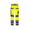 Pantalon haute visibilité stretch multipoches classe 2 Jaune fluo/marine coupe courte – Dassy Minnesota
