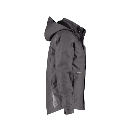 Veste hiver imperméable coupe-vent capuche amovible matelassée Gris ciment – Dassy Minsk