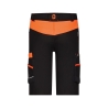 Bermuda de travail stretch multipoches coupe ajustée Noir/orange – Dassy Manilla