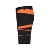 Bermuda de travail stretch multipoches coupe ajustée Noir/orange – Dassy Manilla
