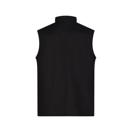 Gilet hiver sans manches polaire stretch multipoches Noir – Dassy Morris