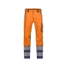 Pantalon haute visibilité stretch multipoches classe 2 Orange fluo/marine ciment – Dassy Minnesota
